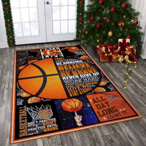 Believe Basketball Rectangle Limited Edition Rug