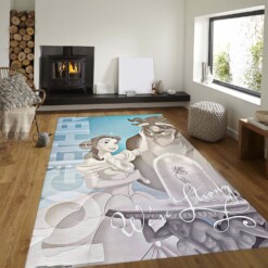 Belle Princess Disney Rug  Custom Size And Printing