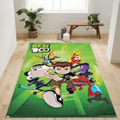 Ben 10 Rug  Custom Size And Printing