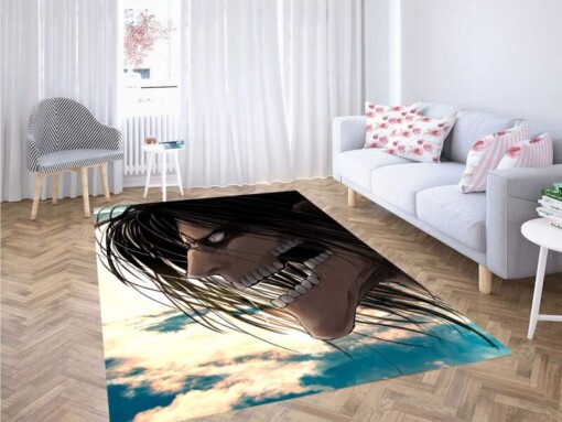 Beyond The Wall Titan Eren Jaeger Carpet Rug