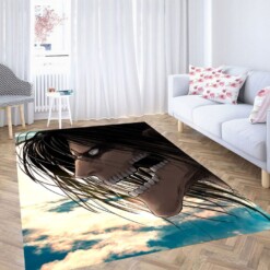 Beyond The Wall Titan Eren Jaeger Living Room Modern Carpet Rug