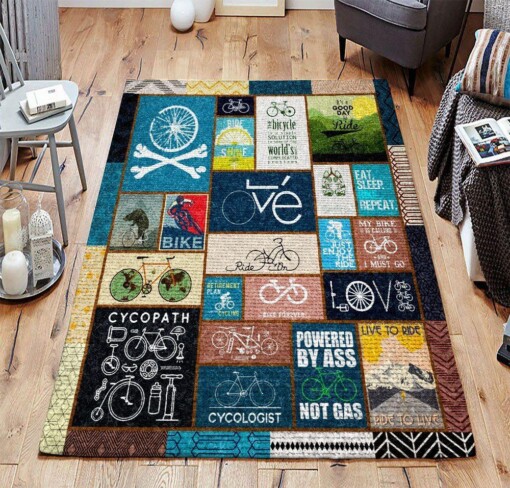 Bicycling Art Limited Edition Rug