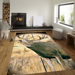 Big Buck Rug  Custom Size And Printing