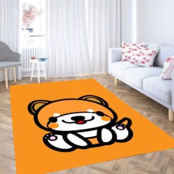 Big Outline Dog Art Carpet Rug