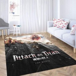 Big Wall Attack On Titan The Movie Carpet Rug