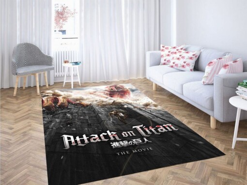 Big Wall Attack On Titan The Movie Living Room Modern Carpet Rug