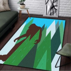 Bigfoot In The Forest Rectangle Limited Edition Rug