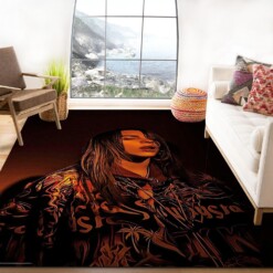 Billie Eilish Amber Rug  Custom Size And Printing