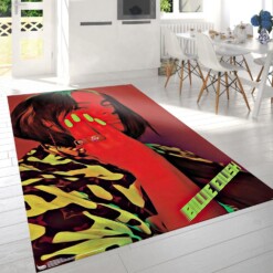 Billie Eilish Red Rug  Custom Size And Printing