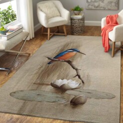 Bird  Flower Area Limited Edition Rug