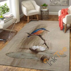 Bird Flower Area Rug