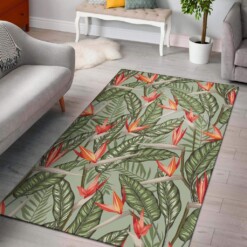Bird Of Paradise Pattern Print Design Limited Edition Rug