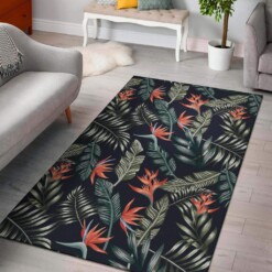 Bird Of Paradise Pattern Print Design Limited Edition Rug