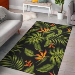 Bird Of Paradise Pattern Print Design Limited Edition Rug