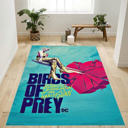 Birds Of Prey Heart Rug  Custom Size And Printing