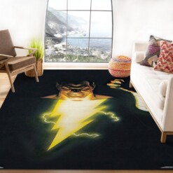 Black Adam Portrait Rug  Custom Size And Printing