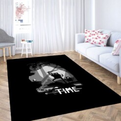 Black And White Adventure Time Carpet Rug