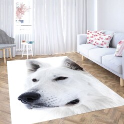 Black And White Dog Carpet Rug