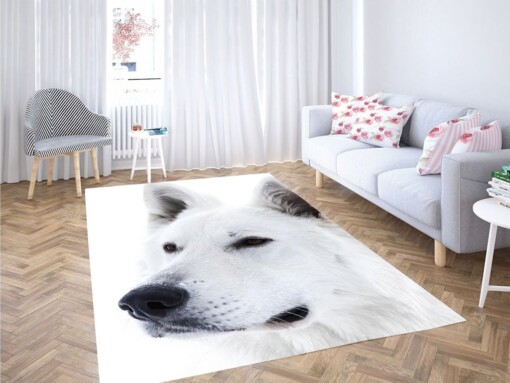 Black And White Dog Living Room Modern Carpet Rug