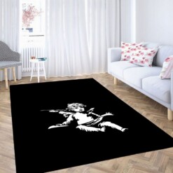 Black And White Icon Living Room Modern Carpet Rug