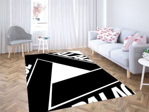 Black And White Palace Living Room Modern Carpet Rug