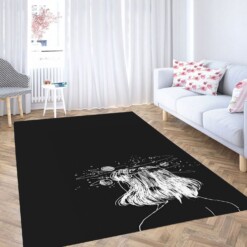 Black And White Wallpaper Space Carpet Rug