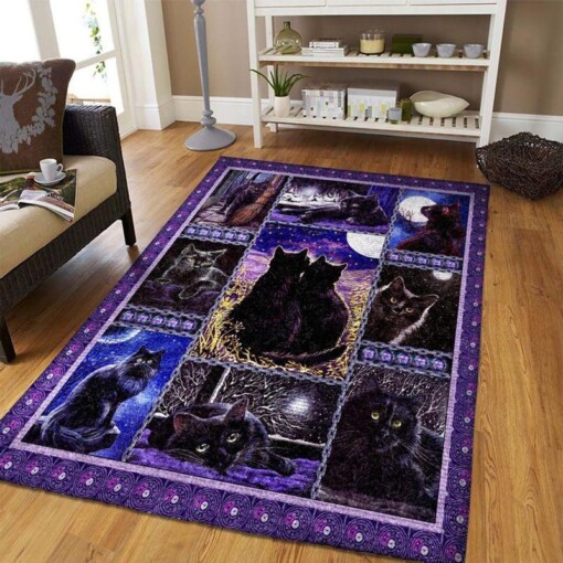 Black Cat Forever Rectangle Limited Edition Rug