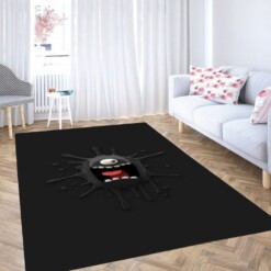 Black Cute Wallpaper Living Room Modern Carpet Rug