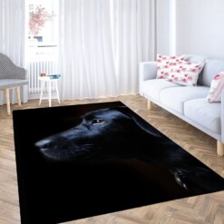 Black Dog Low Light Carpet Rug