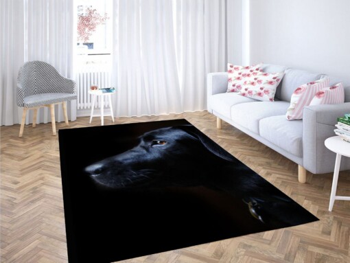 Black Dog Low Light Carpet Rug