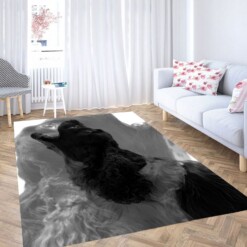 Black Dog Roar Carpet Rug