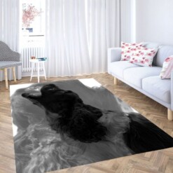 Black Dog Roar Living Room Modern Carpet Rug