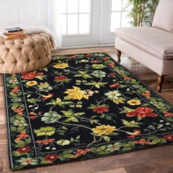 Black Flower Limited Edition Rug