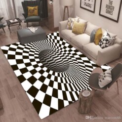 Black Hole Rectangle Rug