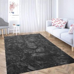 Black Lion Carpet Rug