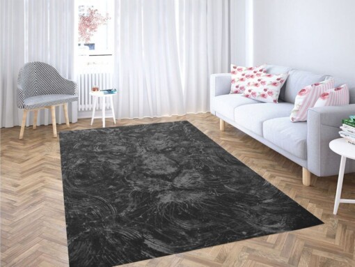 Black Lion Living Room Modern Carpet Rug