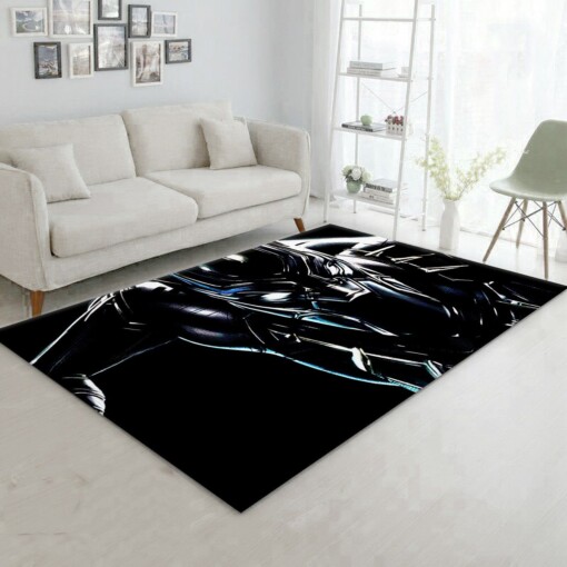 Black Panther Bedroom Rug  Custom Size And Printing