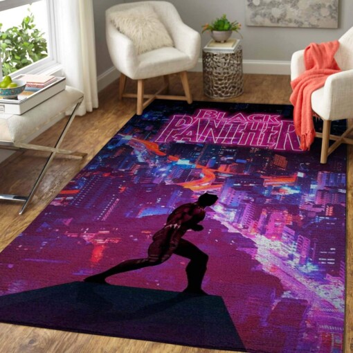 Black Panther Living Room Area Carpet Living Room Limited Edition Rug