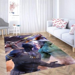 Black Panther Marvel Heroes Carpet Rug