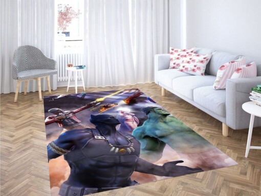 Black Panther Marvel Heroes Living Room Modern Carpet Rug