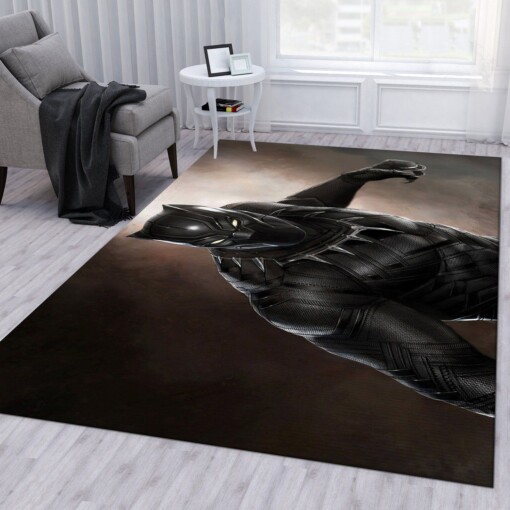 Black Panther Marvel Rug  Custom Size And Printing