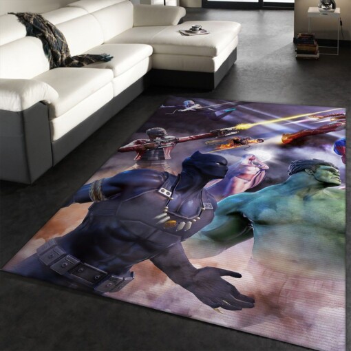 Black Panther SuperHeros Rug  Custom Size And Printing