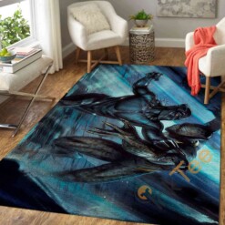 Black Panther Vs Erik Killmonger Area Rug