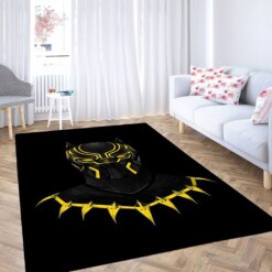 Black Panther Wallpaper Living Room Modern Carpet Rug