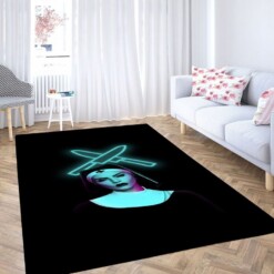 Black Rose Beatz Living Room Modern Carpet Rug