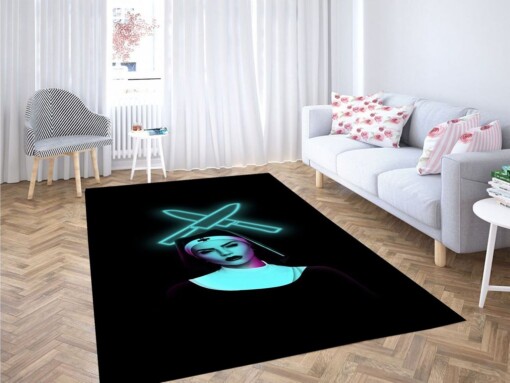 Black Rose Beatz Living Room Modern Carpet Rug