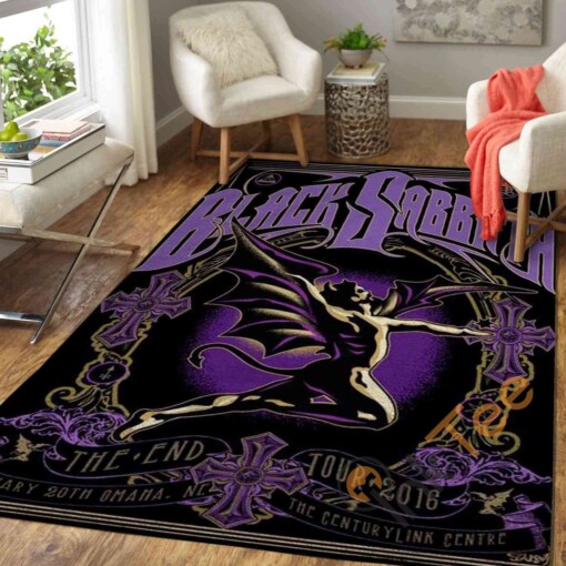 Black Sabbath Area Rug