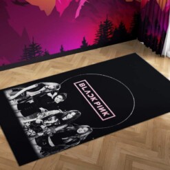 Blackpink Black Kill This Love Carpet Mock Area Rug