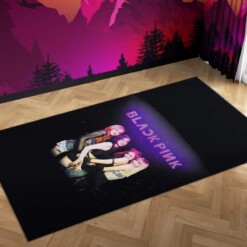 Blackpink Kill This Love Black Carpet Mock Area Rug