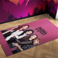 Blackpink Like A Boss Fort Worth Carpet Mock Area Rug